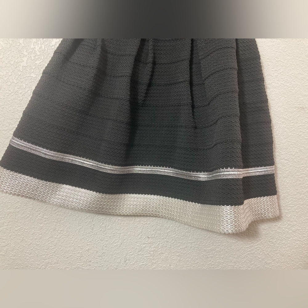 Sans Souci strapless bandage mini dress black white striped Medium - Picture 5 of 9